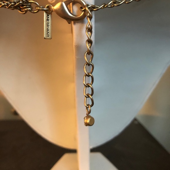 Mixed Metal Floral Statement Necklace - Picture 3 of 4